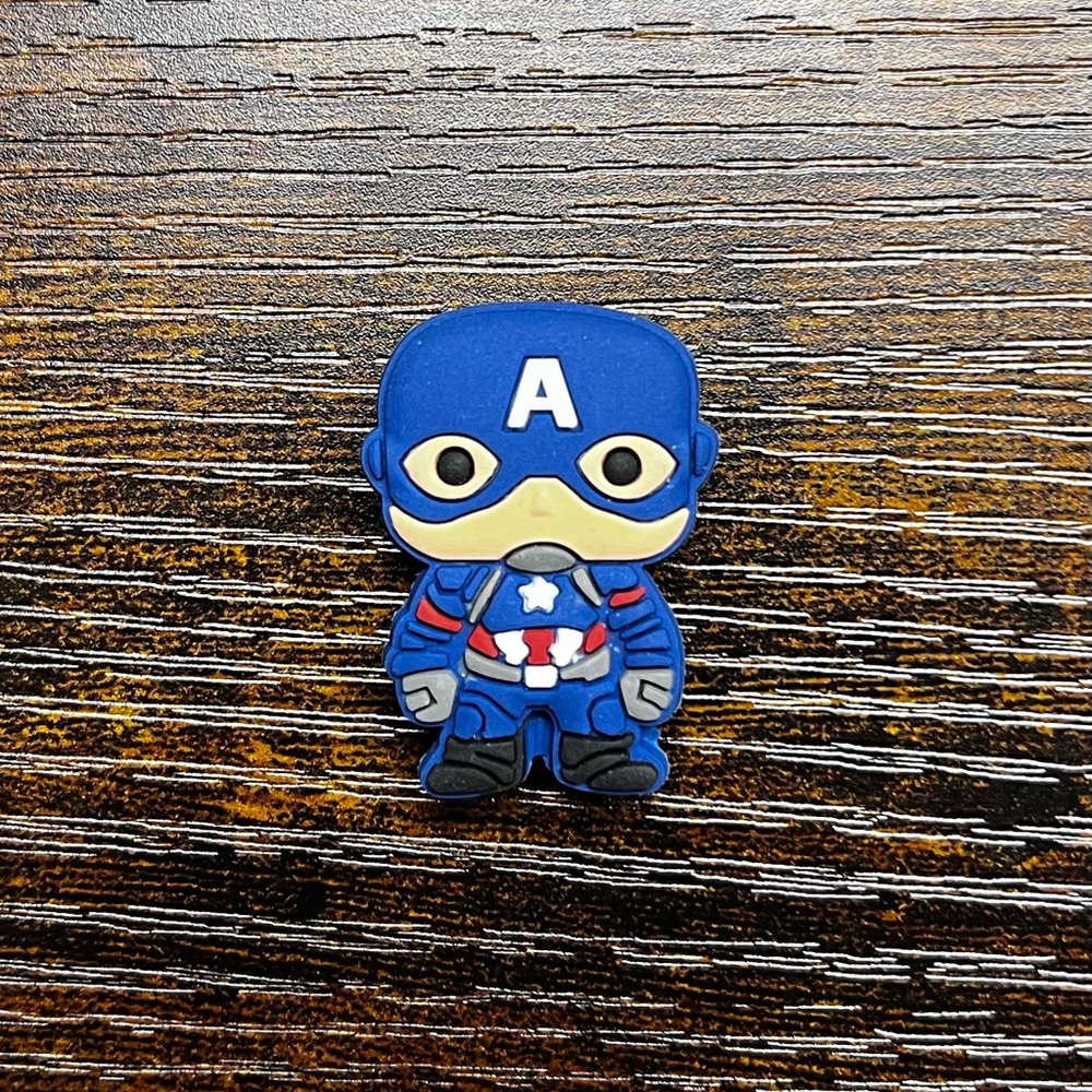 Captain America Croc Charm